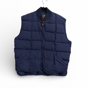 Eddie Bauer Vintage Goose Down Quilted Puffer Outdoor
Hiking Vest Black Label L